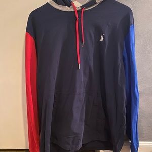 Polo sport long sleeve t shirt hooded size L